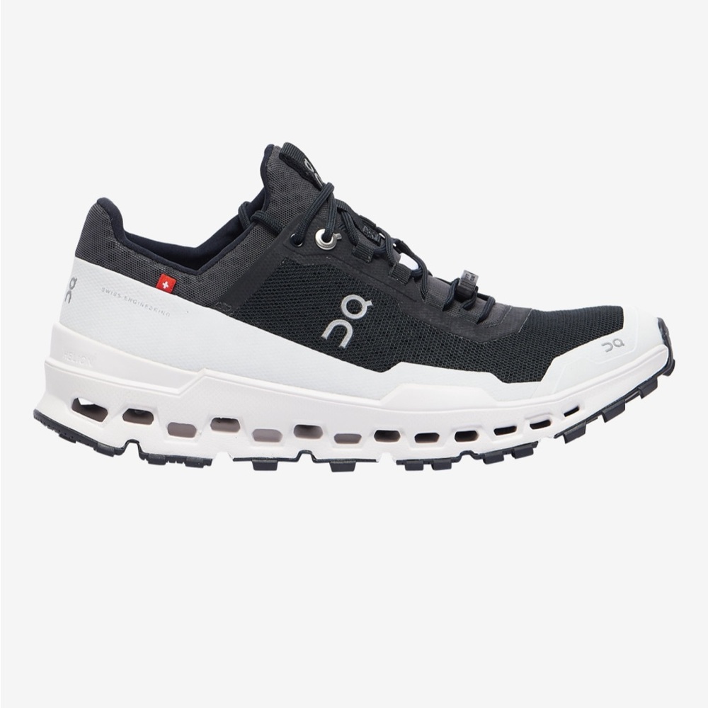 On Running Men's Black and White Athletic Shoes